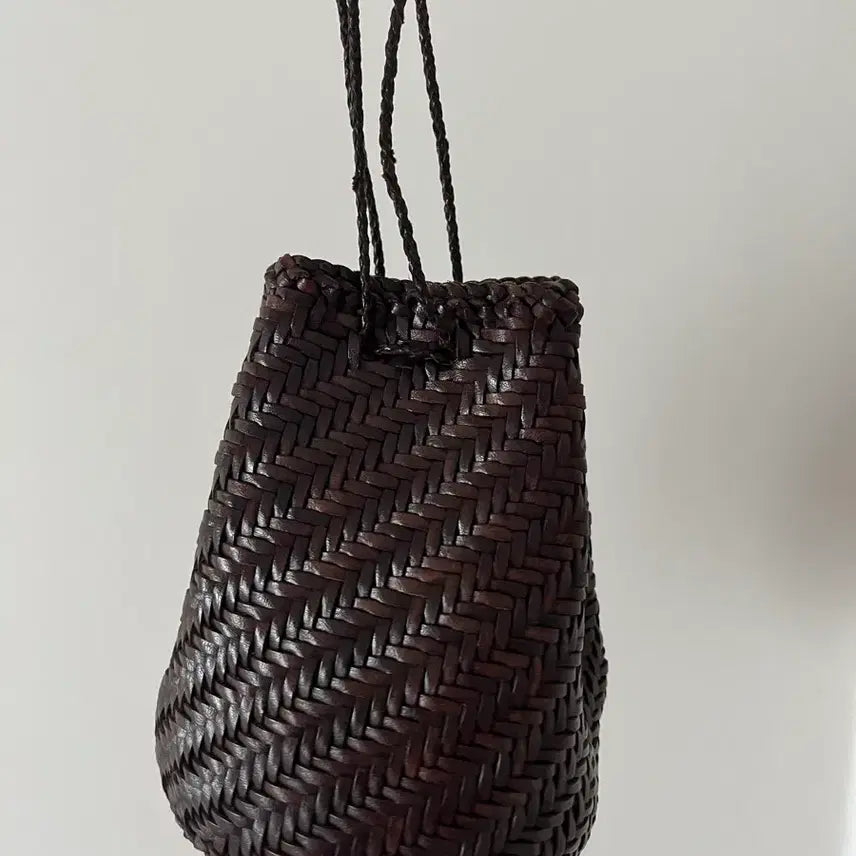 [BUNJANG] Dragon Diffusion Pompom Dark Brown Bag / 드래곤디퓨전 폼폼 정품 다크브라운