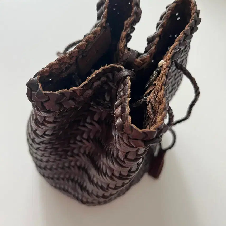 [BUNJANG] Dragon Diffusion Pompom Dark Brown Bag / 드래곤디퓨전 폼폼 정품 다크브라운
