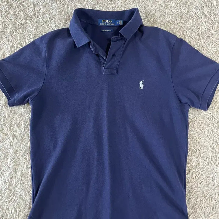 [BUNJANG] Polo Ralph Lauren Navy Short Sleeve Polo Shirt M / 폴로 랄프로렌 네이비 반팔 카라티 M