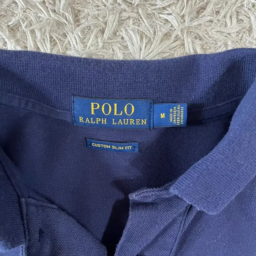 [BUNJANG] Polo Ralph Lauren Navy Short Sleeve Polo Shirt M / 폴로 랄프로렌 네이비 반팔 카라티 M