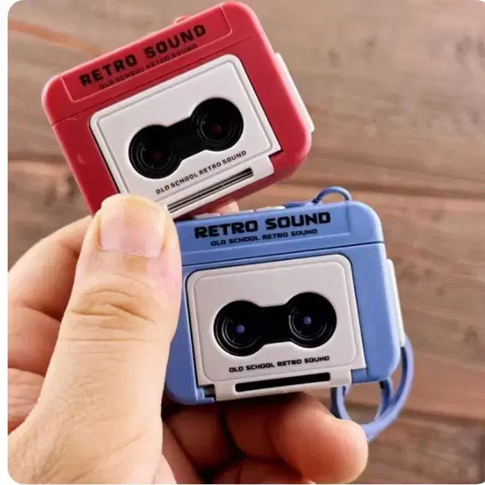 [BUNJANG] Retro Cassette Tape Recorder Keychain Music Box Pendant Backpack Charm / 레트로 테이프 레코더 키체인 미니 녹음 뮤직박스 펜던트 배낭 장식