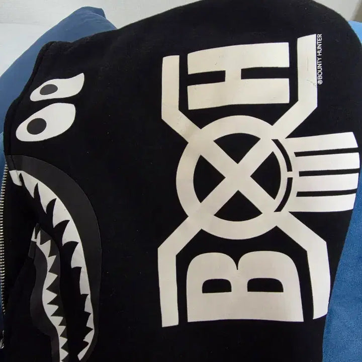 [BUNJANG] BAPE Shark Hoodie Zip-Up Bounty Hunters Collaboration XL Black / 한정 베이프 샤크 후드 xl 블랙 집업 바운티 헌터스 콜라보