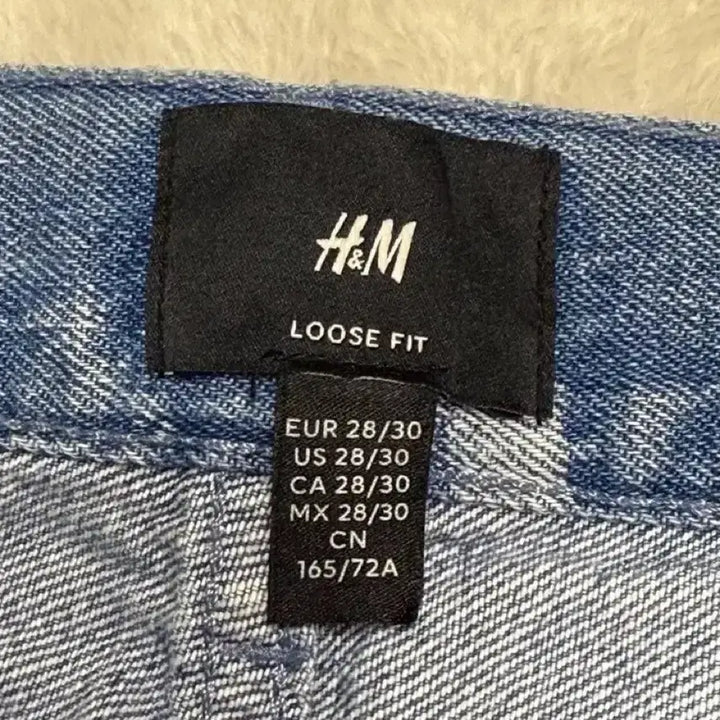 [BUNJANG] H&amp;M Tie-Dye Washed Denim Pants Loose Fit / H&amp;M 타이다이 워싱 데님 팬츠 28/30 에이치앤엠 루즈핏 청바지
