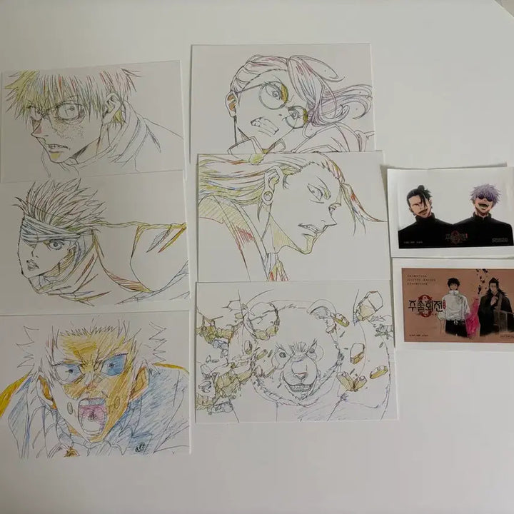 [BUNJANG] Jujutsu Kaisen Postcard &amp; Sticker Set / 주술회전 엽서&amp;스티커