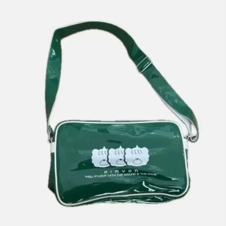 [BUNJANG] Aimyong Akuma Green Shoulder Bag / 아이묭 아쿠마 초록색 그린 숄더백 가방 미개봉 판매해요