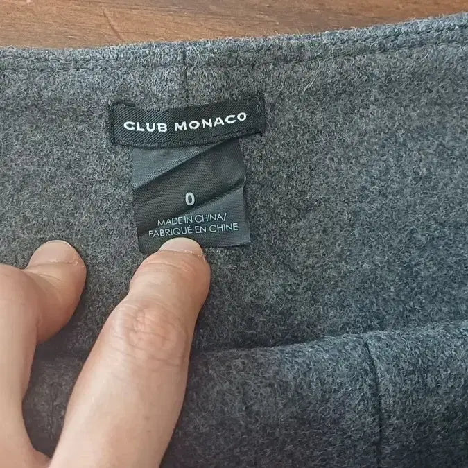 [BUNJANG] Club Monaco A-Line Wool Midi Skirt Grey / 클럽모나코 A라인 모직스커트 그레이