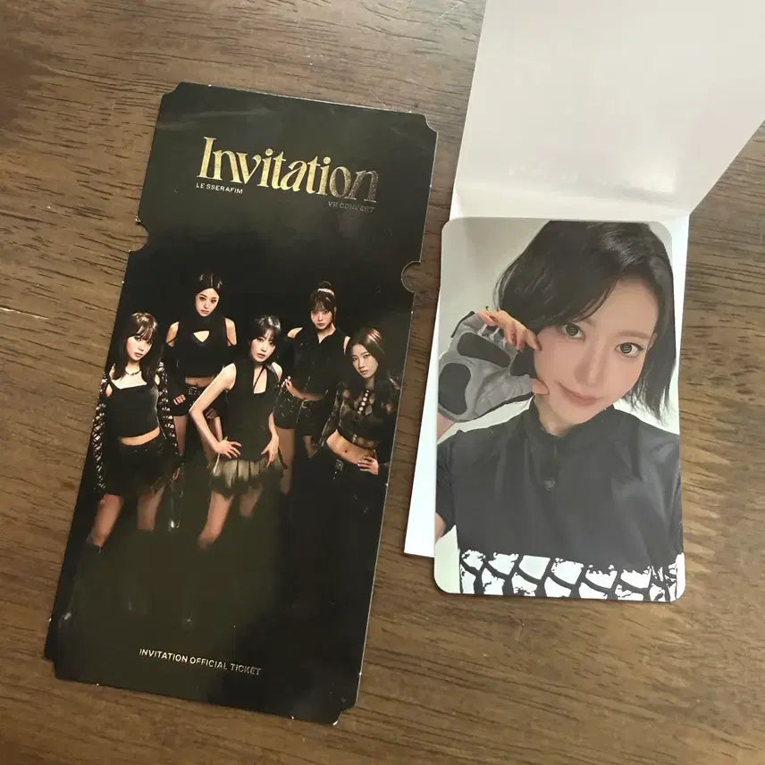 [BUNJANG] LE SSERAFIM Sakura Photocard + VR Ticket / 르세라핌 vr티켓 + 사쿠라 포토카드