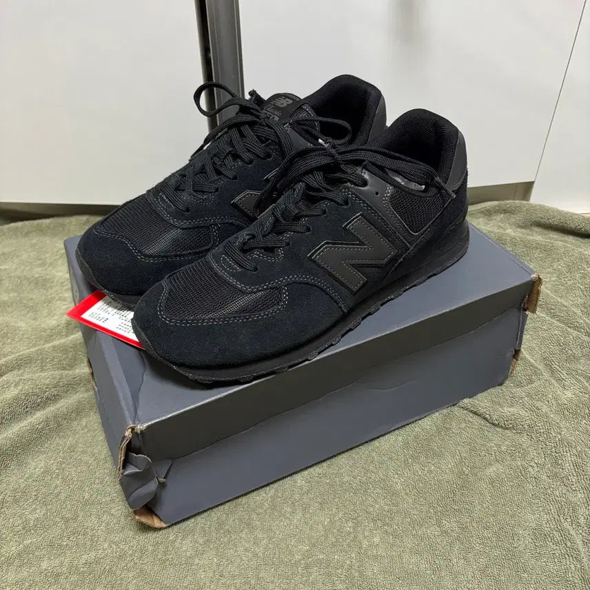 [BUNJANG] New Balance 574 Triple Black / [290] 뉴발란스 574 트리플 블랙