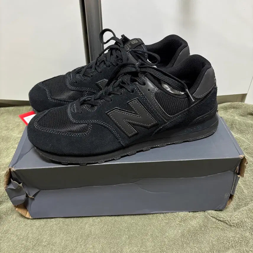 [BUNJANG] New Balance 574 Triple Black / [290] 뉴발란스 574 트리플 블랙