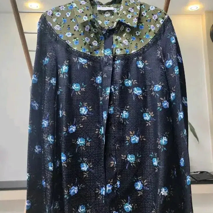 [BUNJANG] Sandro Flower Pattern Shirt / 산드로 플라워 패턴 셔츠