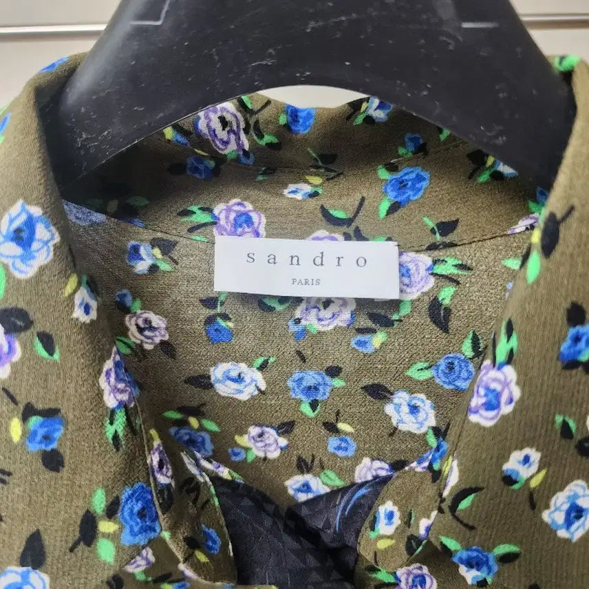 [BUNJANG] Sandro Flower Pattern Shirt / 산드로 플라워 패턴 셔츠