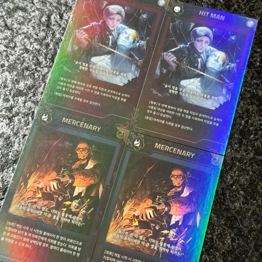 [BUNJANG] Mafia42 Mercenary Acrylic Photocard Bundle Set / 마피아42 청부업자 청부용병 아크릴 포카 일괄 (개별 X)