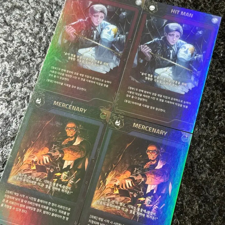 [BUNJANG] Mafia42 Mercenary Acrylic Photocard Bundle Set / 마피아42 청부업자 청부용병 아크릴 포카 일괄 (개별 X)