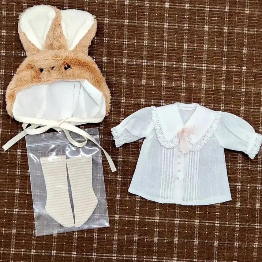 [BUNJANG] Arizam Blouse, Chikabee Hat, Socks Set for Ball-Jointed Doll / 구관 아리잠 블라우스 치카비 모자 양말 일괄 구체관절인형 물품 옷