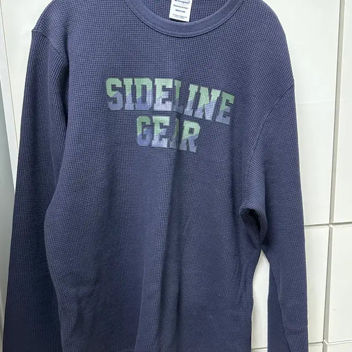 [BUNJANG] Champion x thisisneverthat Collaboration Waffle Long Sleeve T-Shirt Navy - Size M / 챔피온 x 디스이즈네버댓 콜라보 맨투맨 크루넥