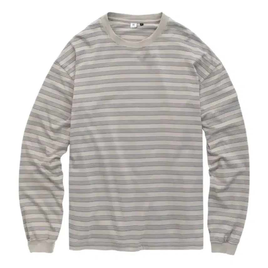 [SOLD OUT] 2) 폴리테루 스트라이프 롱슬리브 에크루