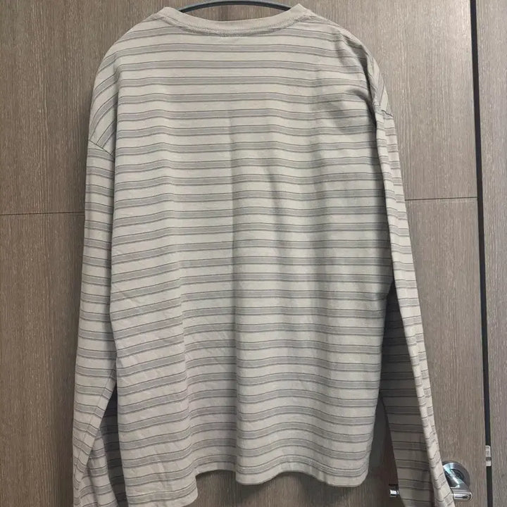 [SOLD OUT] 2) 폴리테루 스트라이프 롱슬리브 에크루