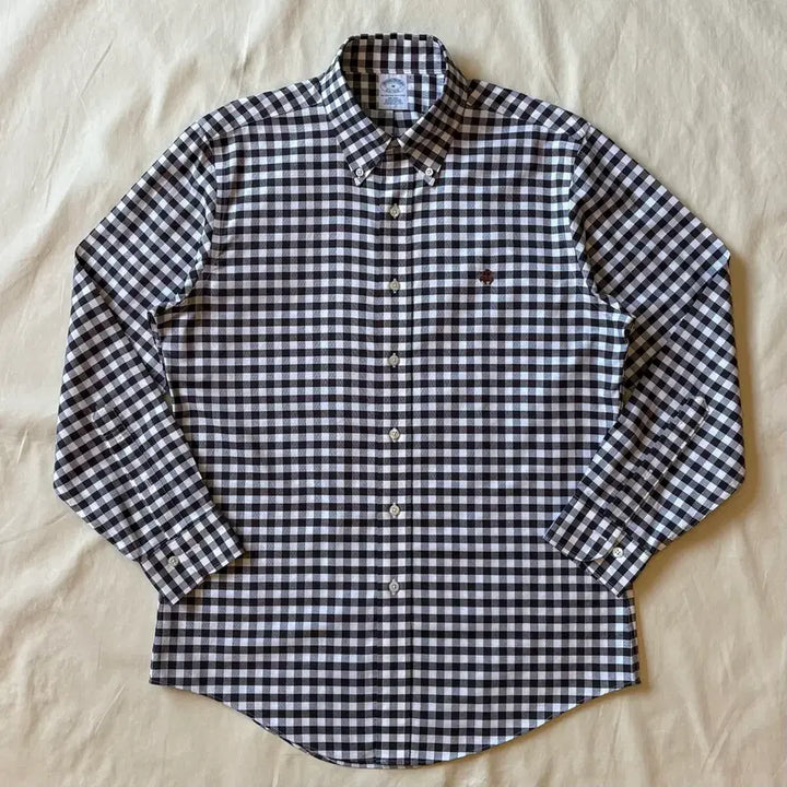 [BUNJANG] Brooks Brothers Brown Gingham Check Polo Shirt / [M/100-102] Brooks Brothers 브라운 깅엄 체크 폴로