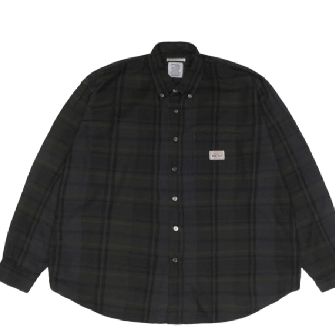 [BUNJANG] Stussy x Our Legacy Overdyed Check Shirt XL / [XL] 스투시 아워레가시 오버다이드 체크셔츠