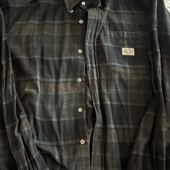 [BUNJANG] Stussy x Our Legacy Overdyed Check Shirt XL / [XL] 스투시 아워레가시 오버다이드 체크셔츠