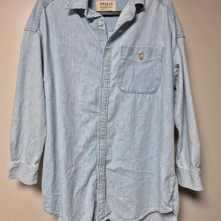 [BUNJANG] Polo Ralph Lauren Authentic Denim Shirt Size 100 / 폴로 정품 청남방 셔츠 실사이즈 100 판매합니다