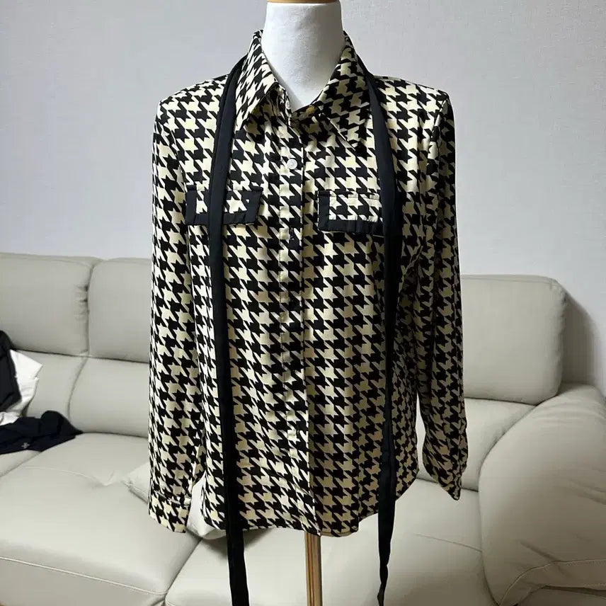 [BUNJANG] Tie Blouse (Size 55) / [55사이즈]타이 블라우스