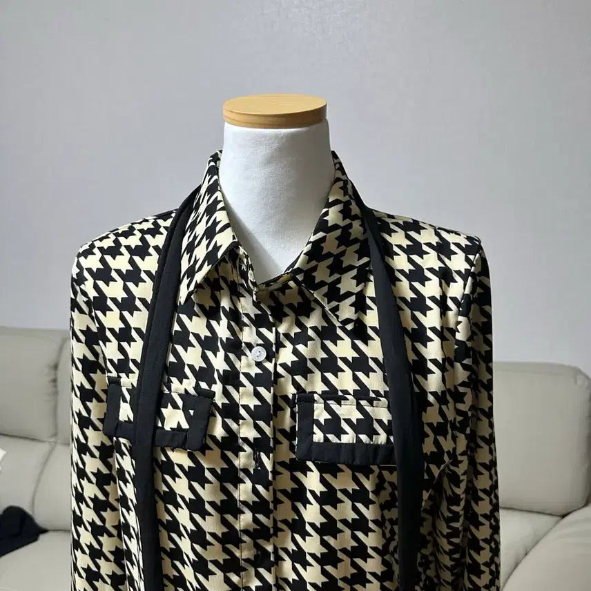 [BUNJANG] Tie Blouse (Size 55) / [55사이즈]타이 블라우스