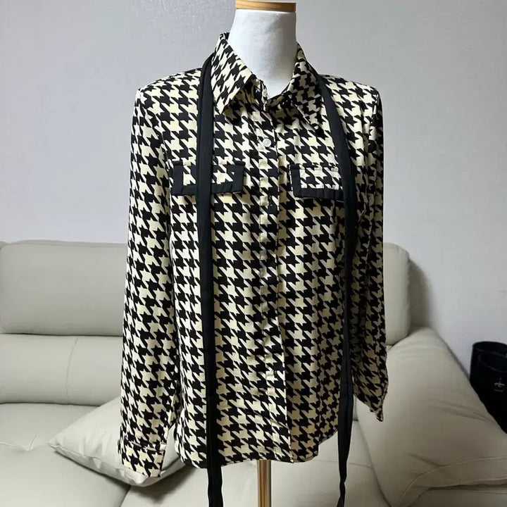 [BUNJANG] Tie Blouse (Size 55) / [55사이즈]타이 블라우스
