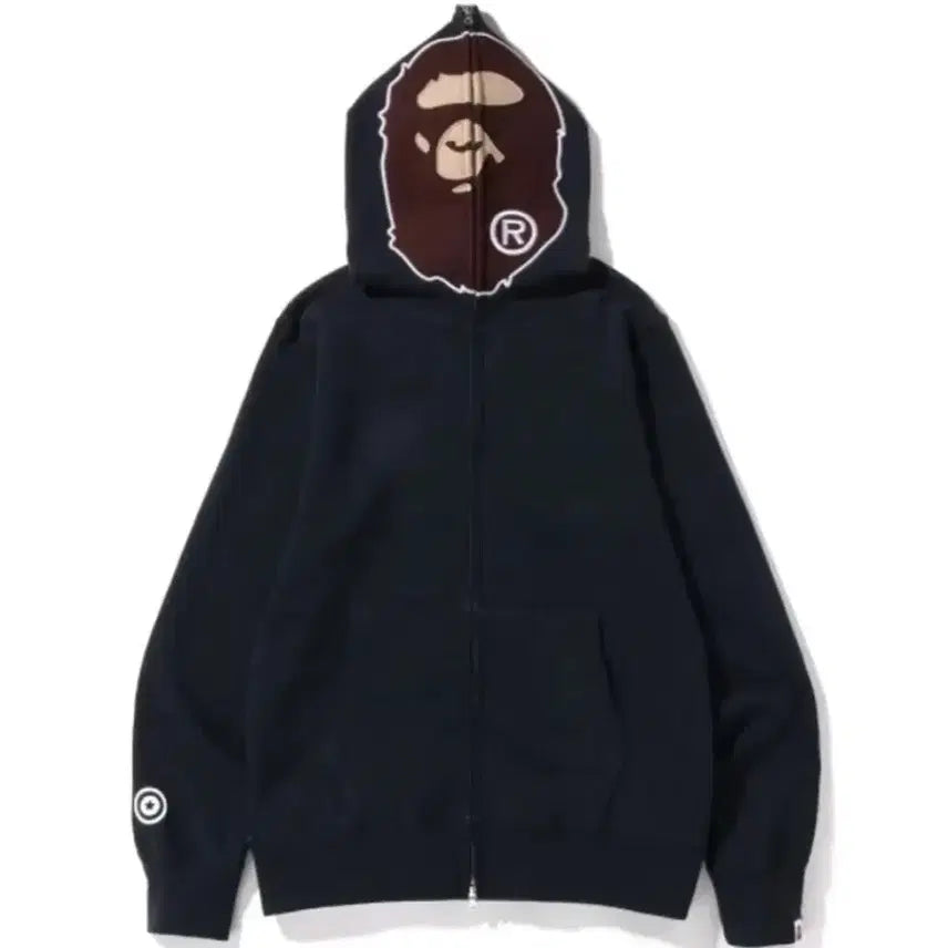 [BUNJANG] Bape Overdyed 2nd Ape Full Zip Hoodie / 베이프 오버다이 2nd 에이프 풀집업 후드