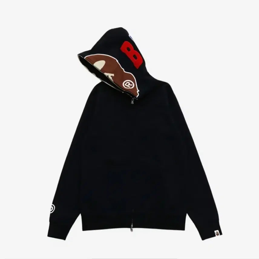 [BUNJANG] Bape Overdyed 2nd Ape Full Zip Hoodie / 베이프 오버다이 2nd 에이프 풀집업 후드
