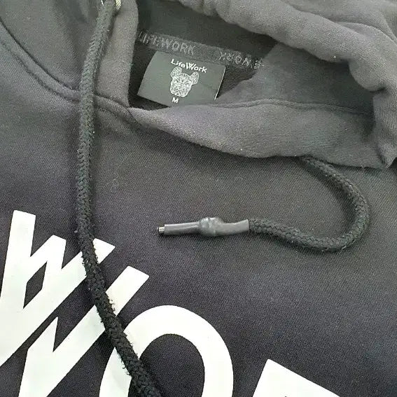 [BUNJANG] LIFWORK Short Sleeve Hoodie Black / [LIFEWORK] 라이프워크 반팔 후드티 블랙