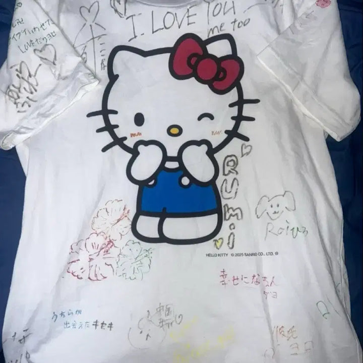 [BUNJANG] Uniqlo x Hello Kitty Custom Vintage T-Shirt L / 유니클로 키티 빈티지 커스텀 티셔츠 L