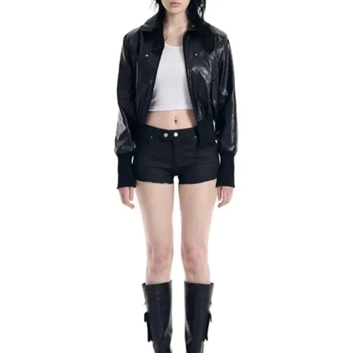 [BUNJANG] Bohemian Seoul Rivet Point Banding Jumper Jacket / 보헤미안서울 리벳 포인트 밴딩 점퍼 자켓