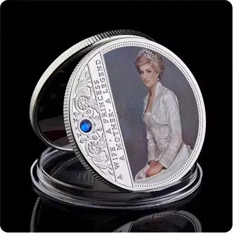 [BUNJANG] UK Princess Diana Rose Diamond Commemorative Token Coin / 소장품 영국 다이애나 프린세스 로즈다이아몬드 기념주화 토큰코인