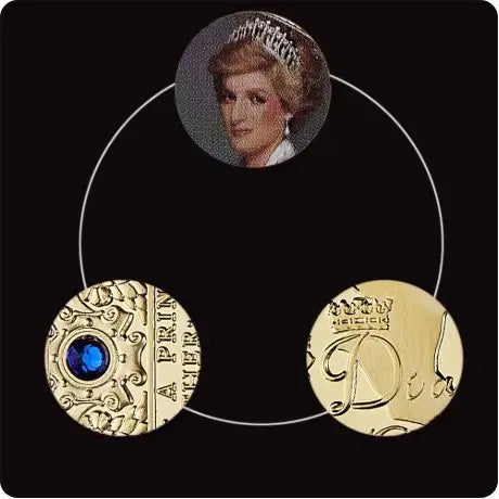 [BUNJANG] UK Princess Diana Rose Diamond Commemorative Token Coin / 소장품 영국 다이애나 프린세스 로즈다이아몬드 기념주화 토큰코인