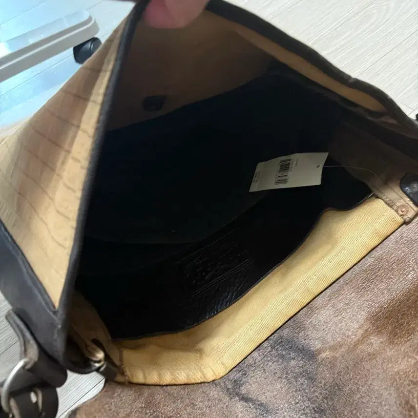 [BUNJANG] RRL Leather Striped Crossbody Bag / RRL 더블알엘 크로스백 가방
