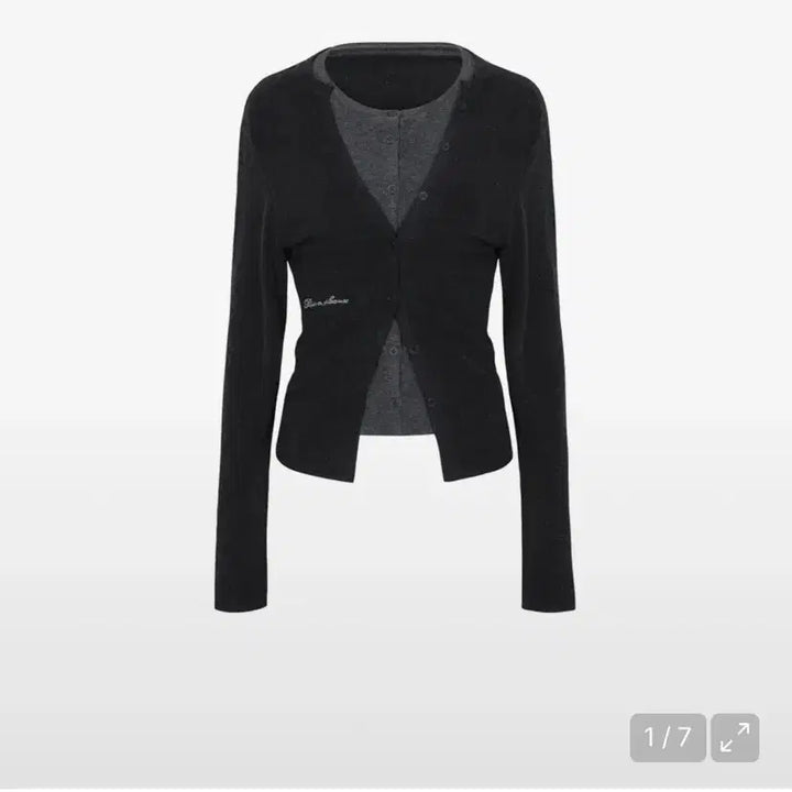 [BUNJANG] Pain Or Pleasure 2-Way Cardigan Black / 페인오어플레져 블랙 가디건