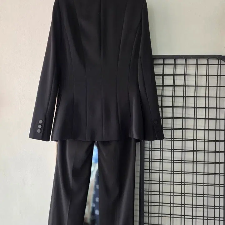 [BUNJANG] Double-Breasted Black Suit Set / 블랙 정장 셋업