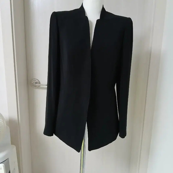 [BUNJANG] Jigott Black Collarless Jacket Women&