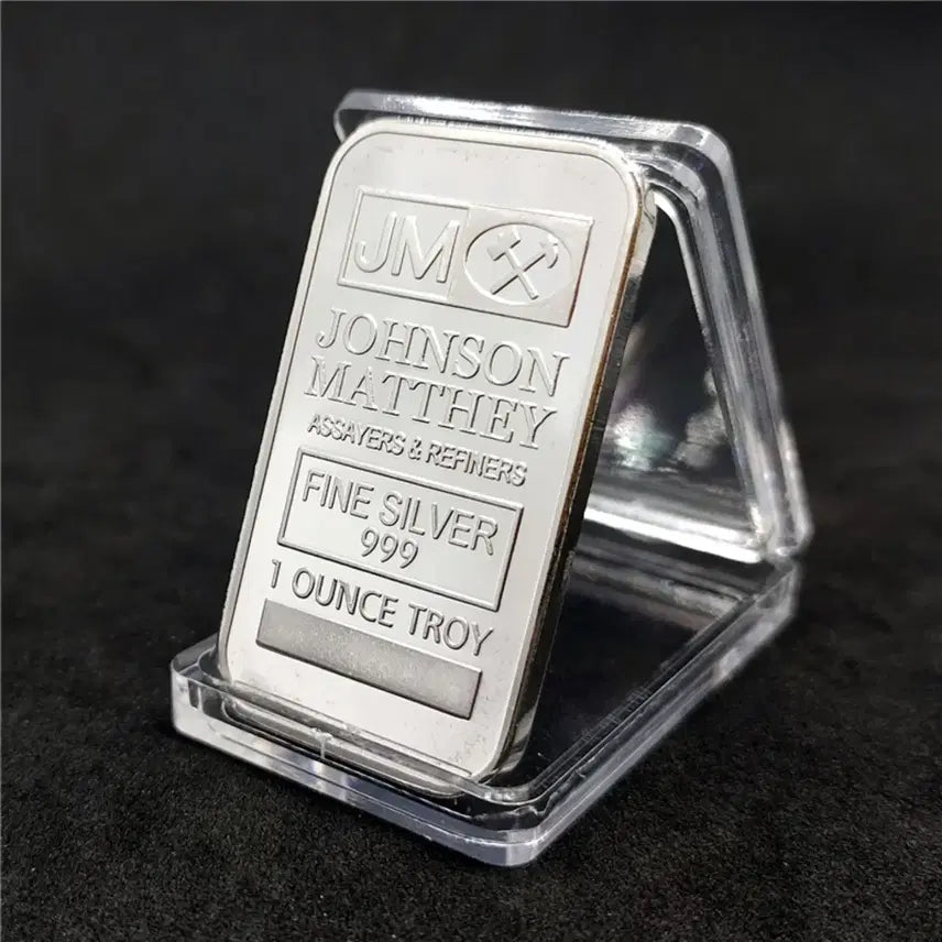 [BUNJANG] Johnson Matthey Replica Silver Bar 1oz Commemorative Coin / 영국 런던 존슨 매티 레플리카 실버바 1oz 기념 코인 수집용 선물