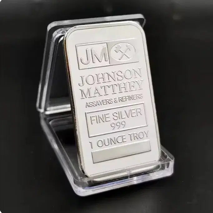 [BUNJANG] Johnson Matthey Replica Silver Bar 1oz Commemorative Coin / 영국 런던 존슨 매티 레플리카 실버바 1oz 기념 코인 수집용 선물