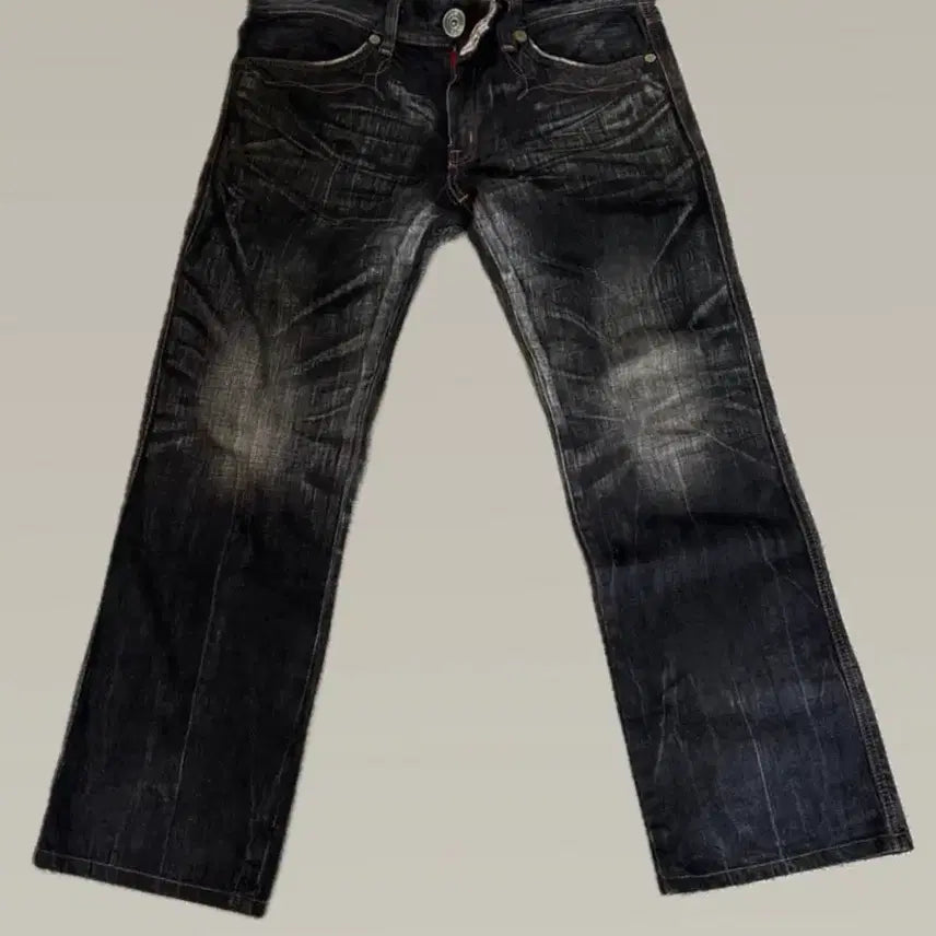 [BUNJANG] Edwin 503 Blue Trip Black Denim Western Pants / 에드윈 503 블루트립 흑청 웨스턴 팬츠32