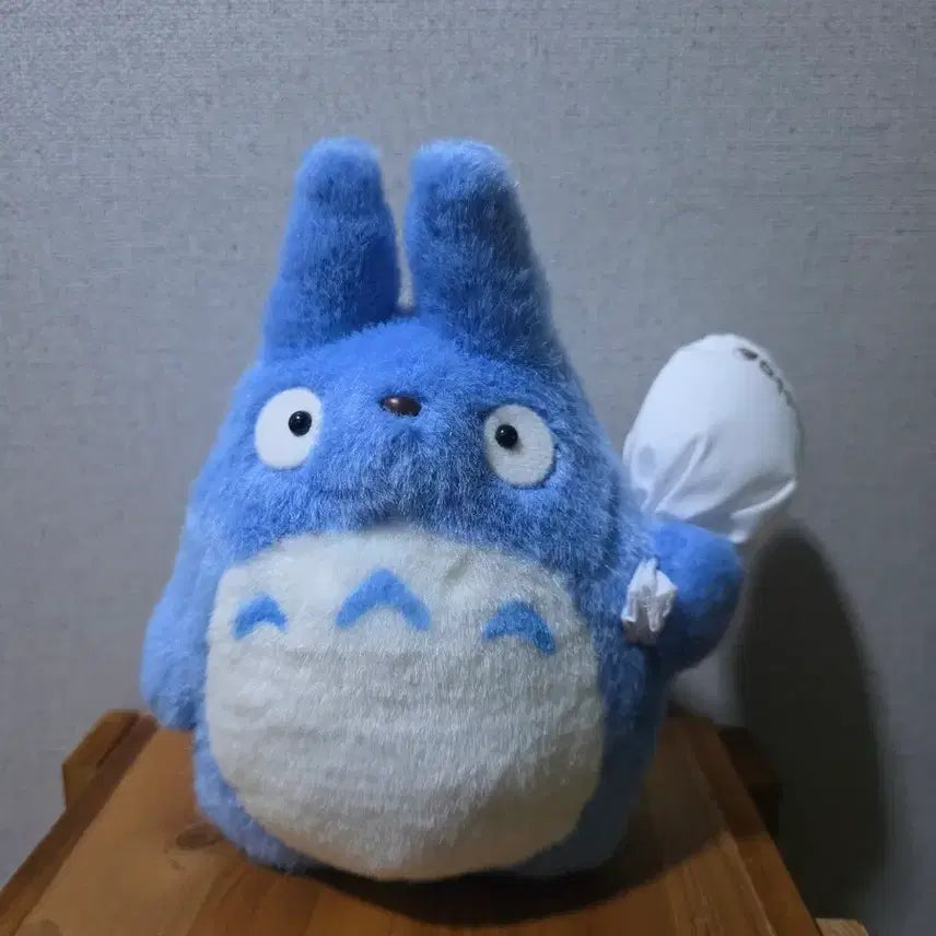 [BUNJANG] Totoro Plush Toy Blue with Bag / 토토로 인형 블루 (가방 포함)