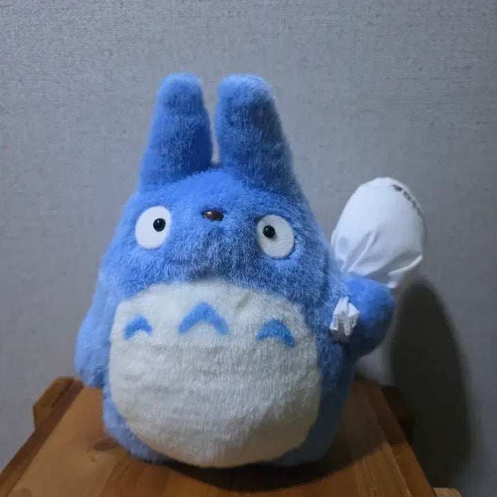 [BUNJANG] Totoro Plush Toy Blue with Bag / 토토로 인형 블루 (가방 포함)