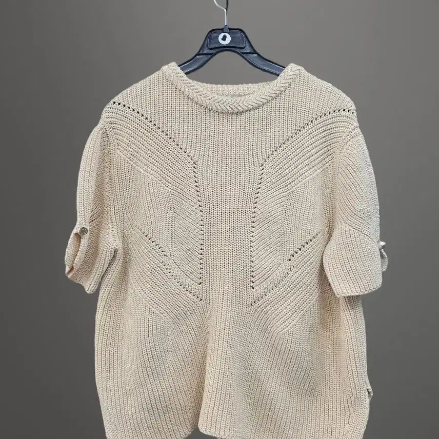 [BUNJANG] Mine Ivory Pearl Knit Sweater / 한섬 MINE 마인 아이보리 진주 니트예요