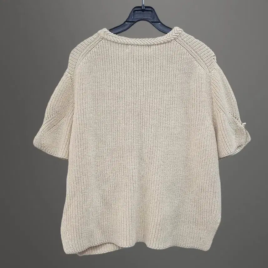 [BUNJANG] Mine Ivory Pearl Knit Sweater / 한섬 MINE 마인 아이보리 진주 니트예요