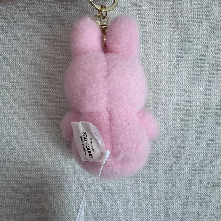 [BUNJANG] Miffy Pink Plush Keychain / 국내 정품 미피 인형 키링