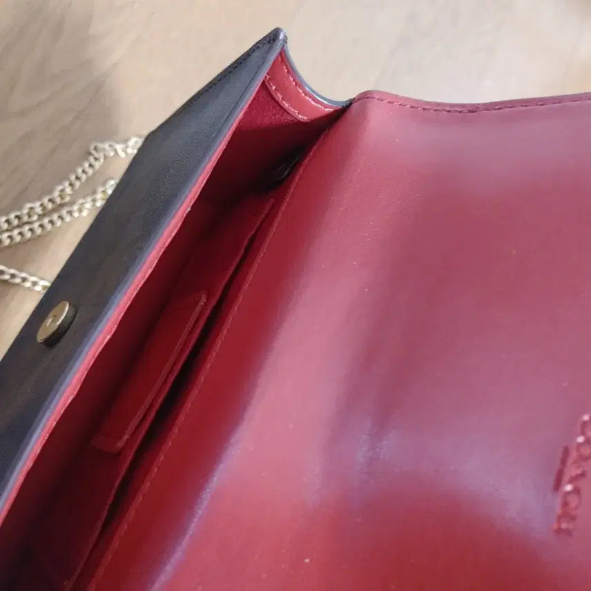 [BUNJANG] Coach Crossbody Bag Pink Chain Detail / 코치 크로스백