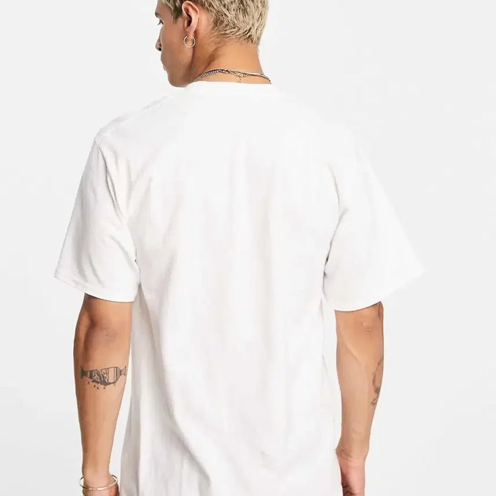 [BUNJANG] HUF Logo White T-Shirt / 허프 HUF 로고 화이트 반팔 티셔츠