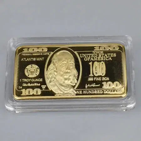 [BUNJANG] Lounge International Gold Plated USD 100 Dollar Commemorative Coin / 골드도금 USD 100달러 금속동전